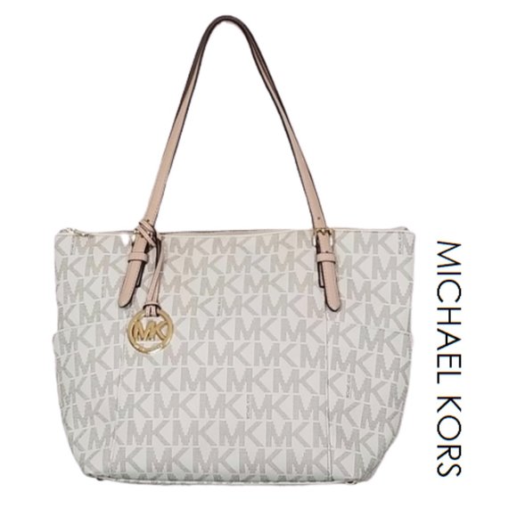 michael kors jet set tote vanilla